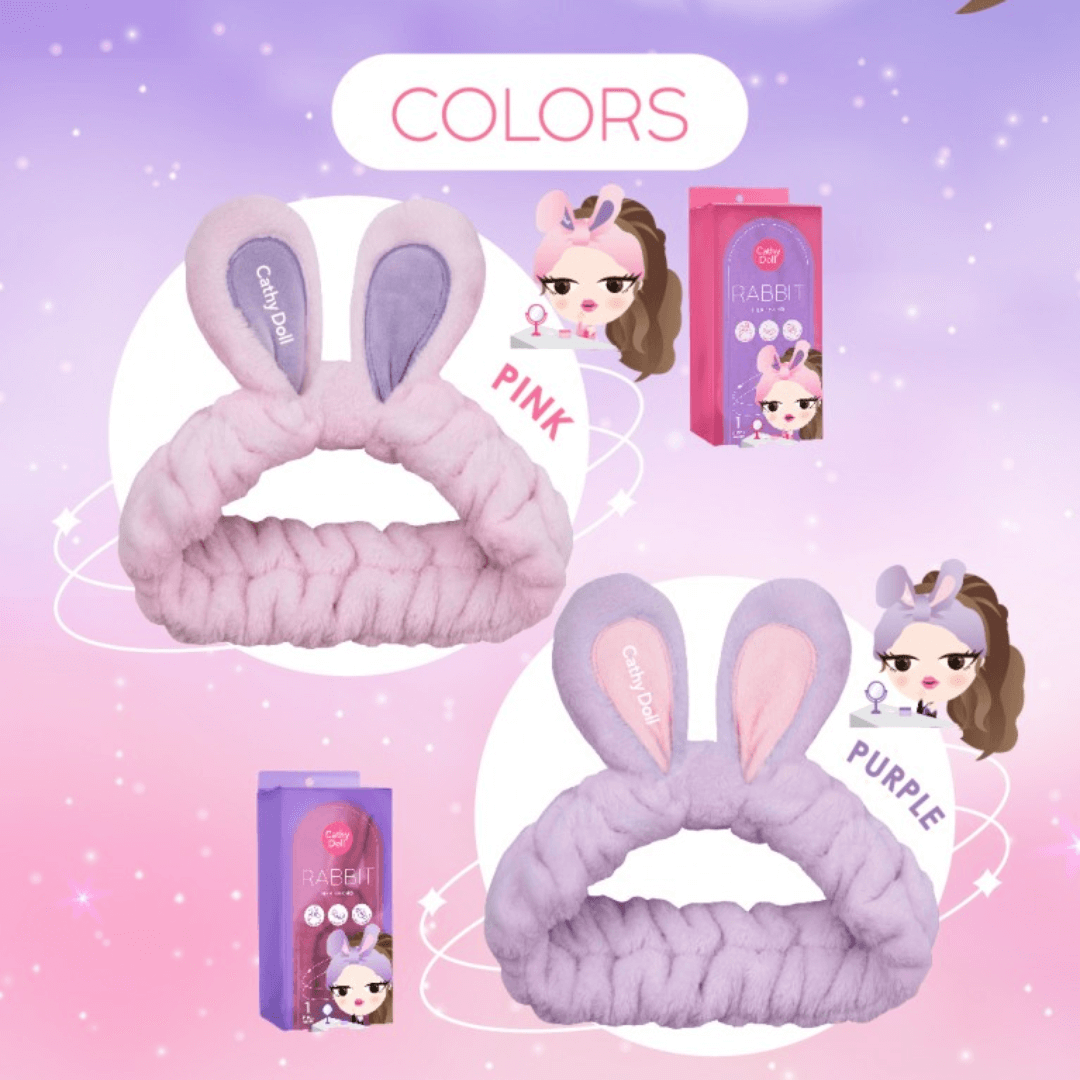 Vincha Rabbit Headband Cathy Doll disponible en color pink y purple.