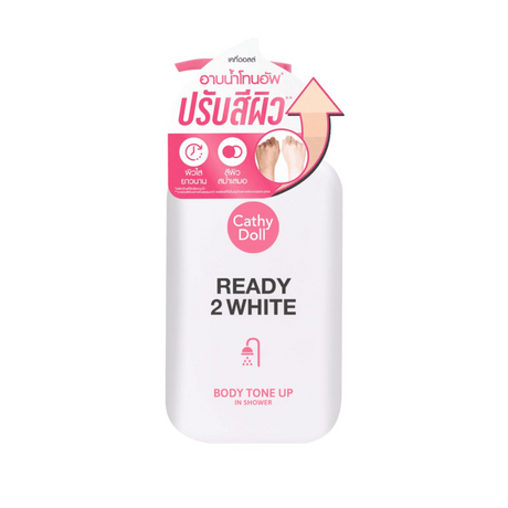 Ready 2 White Body Tone Up In Shower Cathy Doll suaviza y unifica el cuerpo al instante.