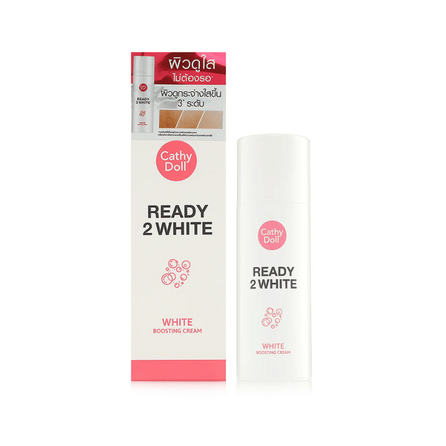 Ready 2 White White Boosting Cream Cathy Doll reduce opacidad y revitaliza la piel.