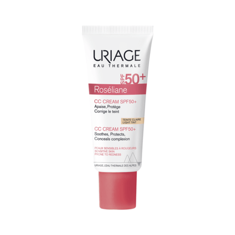 Textura ligera de Roséliane CC Cream SPF50+ Tono Claro, ideal para piel sensible.