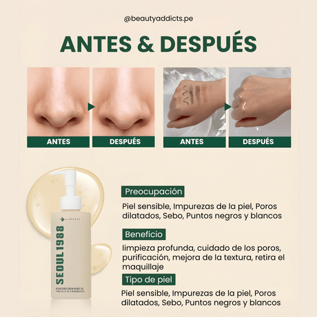 Limpiador al aceite Ksecret con probióticos para microbioma saludable