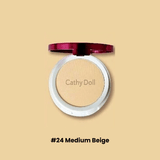 Speed White CC Powder Pact de Cathy Doll que realza luminosidad y corrige el tono.