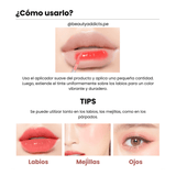 Baby Bright Sweet Cafe Shiny Tint que aporta hidratación y look glossy.