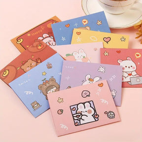 Dulce tarjeta con estilo kawaii y colores vibrantes, perfecta para todo tipo de ocasión.