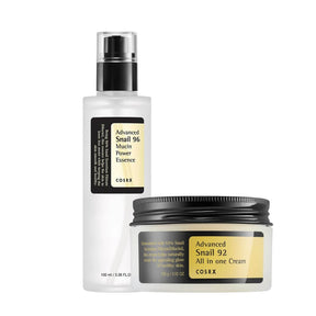 Cosrx Dúo Advanced Snail para fortalecer la barrera cutánea debilitada.