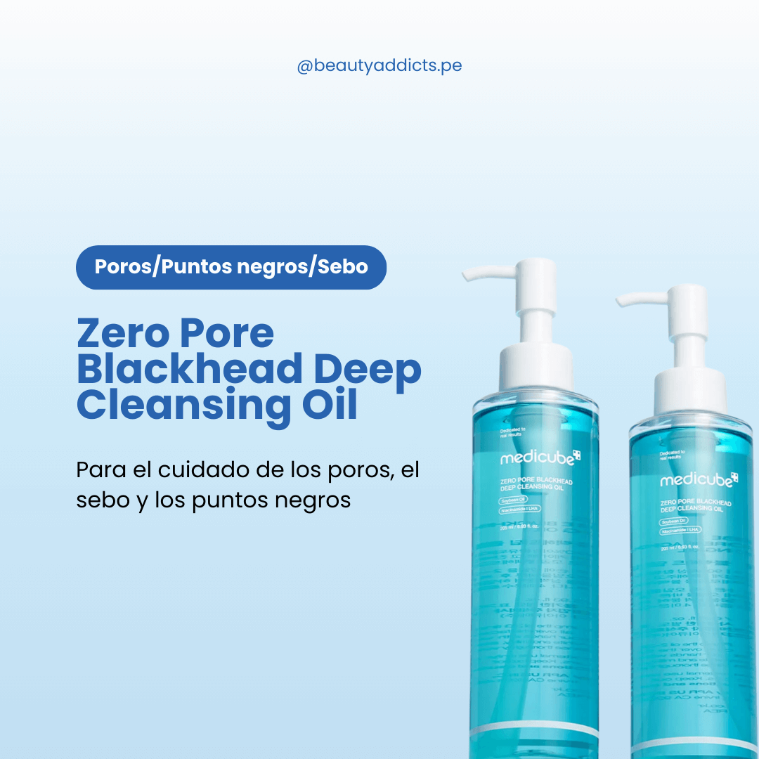Zero Pore Deep Cleansing Oil de Medicube con acción purificante.