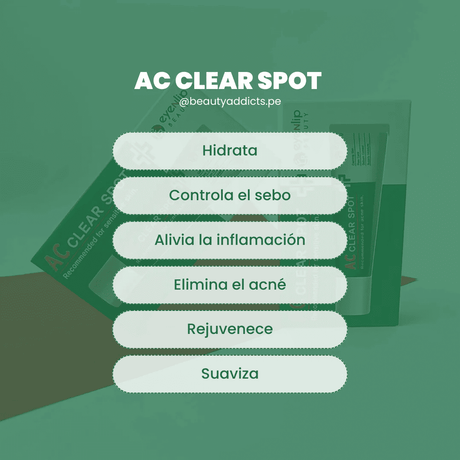 Tratamiento puntual AC Clear con ácido salicílico y centella asiática