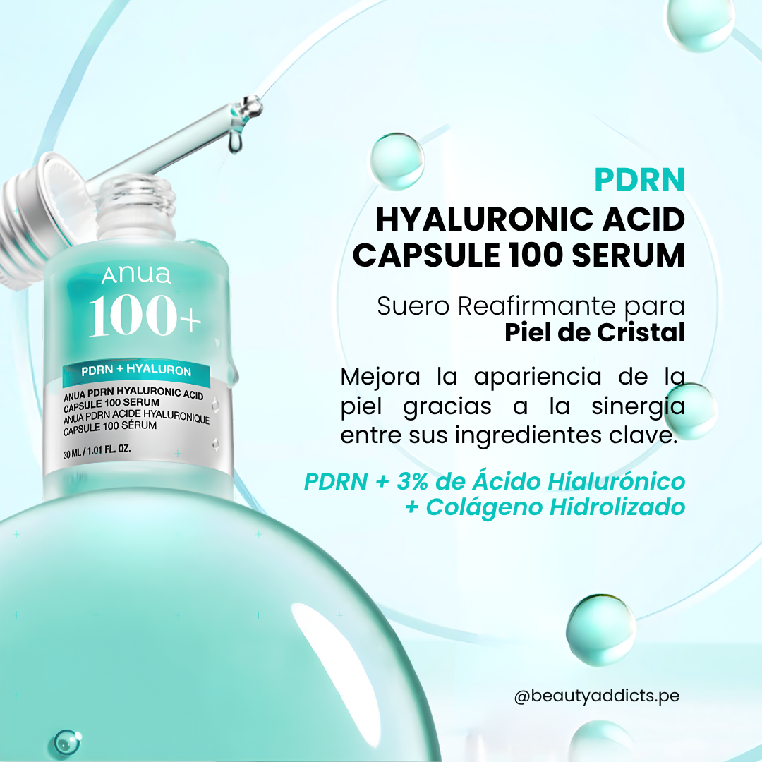 Trío PDRN Anua con crema, sérum y pads iluminadores con colágeno y ácido hialurónico para una piel revitalizada y saludable