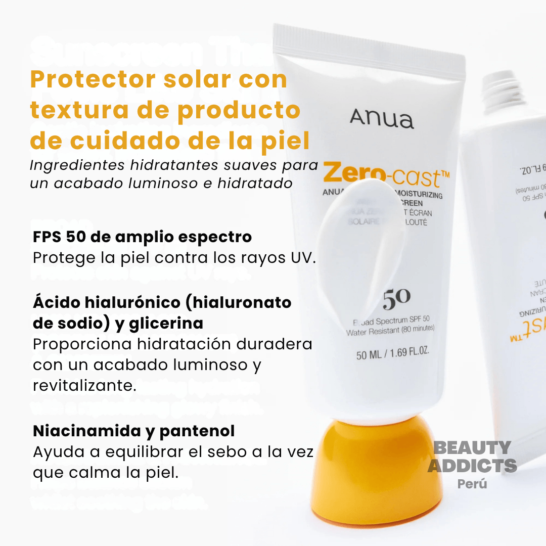 Zero-Cast Moisturizing Finish Sunscreen