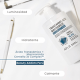 Loción corporal hidratante con efecto brightening para axilas, codos, rodillas y manchas corporales.