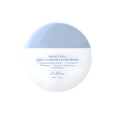 Aqua Glowing Sunscreen Dr. Althea protector solar hidratante con acabado luminoso.