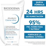 Atoderm Crème Ultra Bioderma restaura la elasticidad y mantiene la piel hidratada por 24 horas.