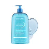 Bioderma Atoderm Gel Douche, limpiador corporal sin jabón que respeta el equilibrio cutáneo.