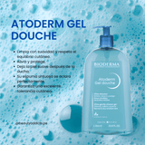 Atoderm Gel Douche Bioderma elimina impurezas con suavidad y aporta hidratación duradera.