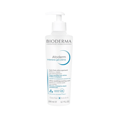 Atoderm Intensive Gel-Crème Bioderma refuerza la barrera cutánea y alivia la sensación de picor.
