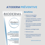Atoderm Preventive Bioderma nutre intensamente y fortalece la barrera cutánea.