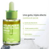 Azelaic Acid 10 Kojic Azulene Serum Purito SEOUL aporta luminosidad natural y efecto antimanchas.