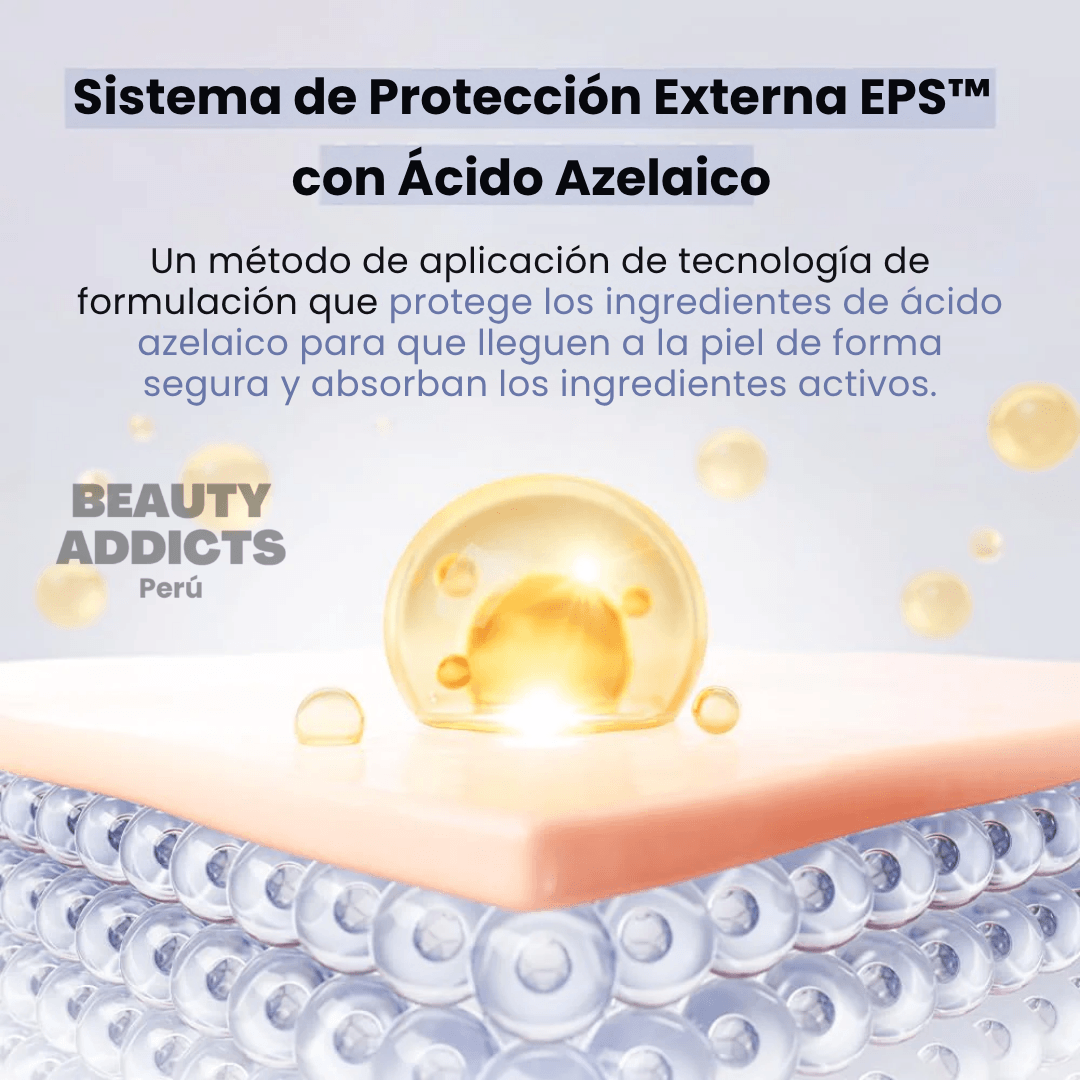 Azelaic Acid Peptide Ampoule Serum ideal para piel sensible, con tendencia acneica o con tono desigual.