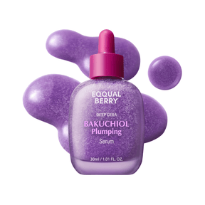 Bakuchiol Plumping Serum que refuerza la barrera cutánea con 5 tipos de ceramida y péptidos de Eqqualberry.