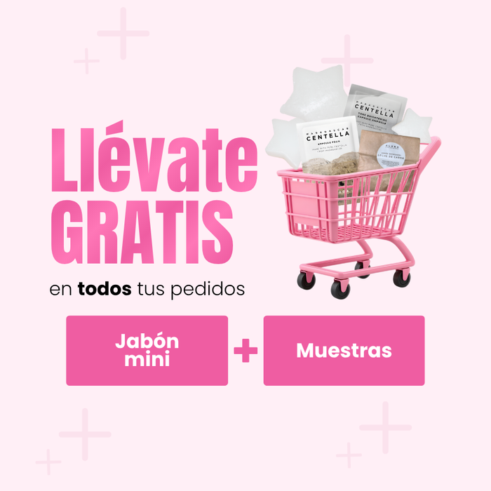 Obtén un jabón mini más muestras por cualquier compra en la web de Beauty Addicts.