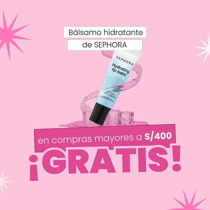 Llévate el bálsamo hidratante de Sephora por compras mayores a 400 soles en la web de Beauty Addicts.