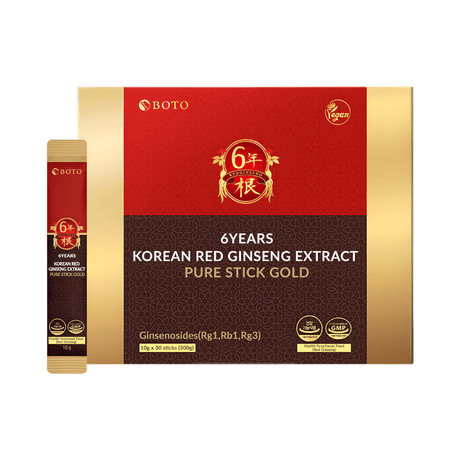 Extracto de ginseng rojo coreano Boto en formato stick.