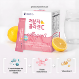 Colágeno coreano Boto con moléculas pequeñas y vitamina C.