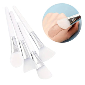 Brochas de silicona suaves, ideales para aplicar mascarillas faciales de manera uniforme.