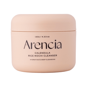 Calendula Rice Mochi Cleanser que elimina sebo y revitaliza la piel sin dejar sensación pegajosa.
