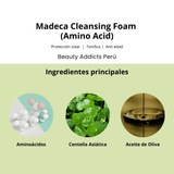 Fórmula con aminoácidos que ayuda a proteger la hidratación natural del rostro.
