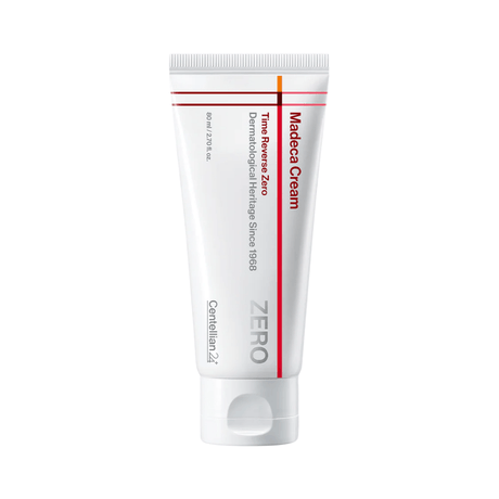 Crema antiedad Madeca Cream Time Reverse Zero con centella asiática que ayuda a mejorar firmeza y elasticidad.
