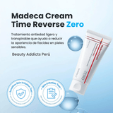 Madeca Cream Time Reverse Zero para suavizar líneas finas y mejorar textura.
