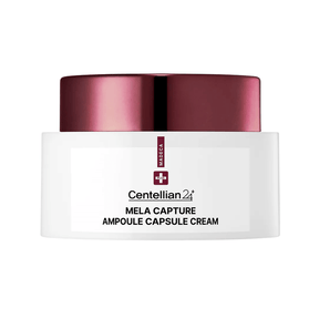 Crema en cápsulas Centellian24 Madeca Mela Capture con tecnología de ampoule encapsulada que ayuda a reducir manchas y unificar el tono de la piel.