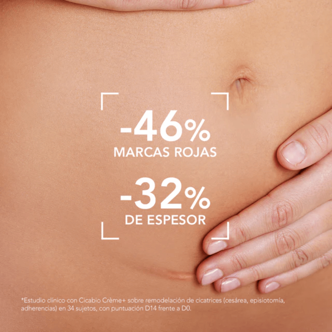 Cicabio Crema SPF 50 Bioderma acelera la reparación cutánea y previene manchas post lesión.
