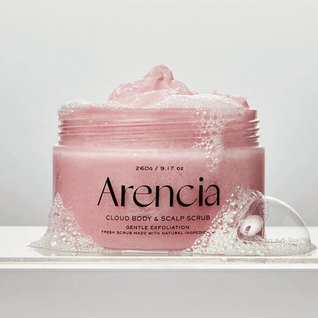 Cloud Body & Scalp Scrub: Lavander & Pear.