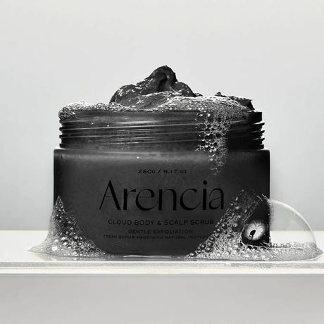 Cloud Body & Scalp Scrub: Black tea & Yuzu.