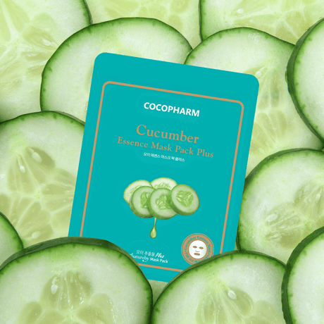 Cocopharm Cucumber Mask para refrescar y calmar piel cansada.
