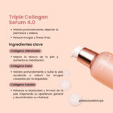 Sérum Medicube Triple Collagen 4.0 con tres tipos de colágeno que hidratan y mejoran la firmeza de la piel