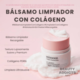 Collagen Cleansing Balm de Mixsoon formulado para limpiar profundamente sin alterar la barrera cutánea ni provocar resequedad.
