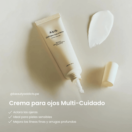 Collagen Eye Creme Jericho Rose Tube, con acción reafirmante y calmante para ojos cansados.