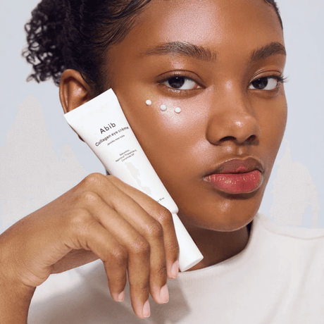 Crema de ojos Abib con colágeno e ingredientes botánicos ideal para prevenir signos de fatiga en la mirada.