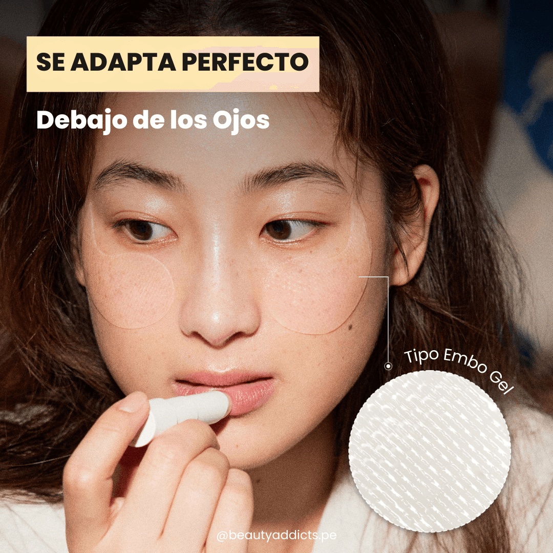 Parches oculares rejuvenecedores con rosa de Jericó para revitalizar el área de los ojos, hidratación al instante.