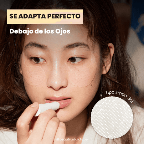 Parches oculares rejuvenecedores con rosa de Jericó para revitalizar el área de los ojos, hidratación al instante.