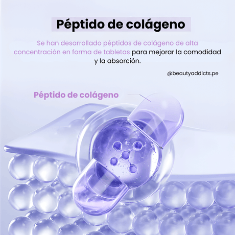 Collagen Peptide Beauty Tablet APLB potencia la producción de colágeno y firmeza facial.