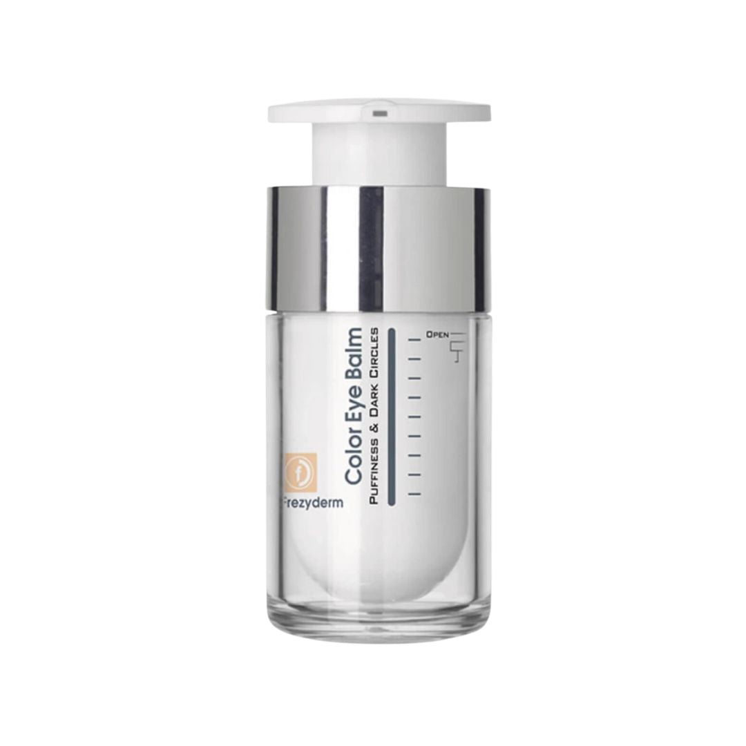 Frezyderm Color Eye Balm suaviza líneas finas y mejora la luminosidad ocular.