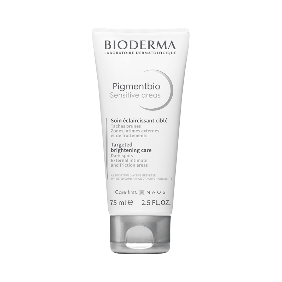 Pigmentbio Sensitive Areas Bioderma aclara y unifica el tono en zonas sensibles del cuerpo.