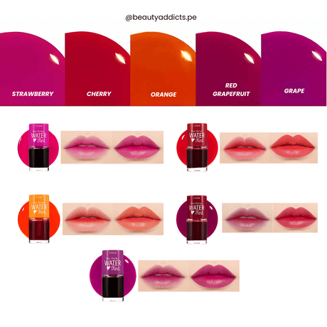 Etude Dear Darling Water Tint ofrece color fresco y natural todo el día en tus labios.