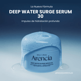 Deep Water Surge Serum 30 de Arencia revitaliza la piel apagada.
