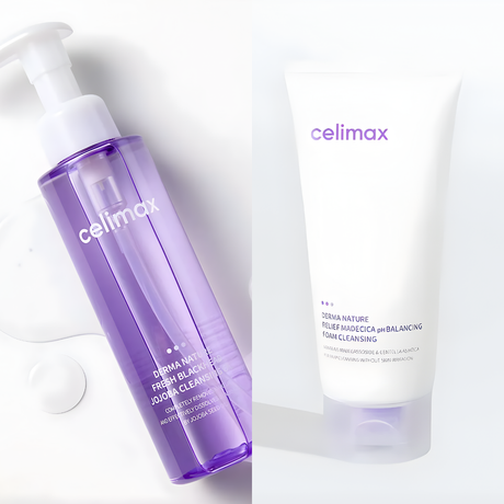Set Celimax Doble Limpieza con aceite de jojoba y espuma Madecica para una piel limpia, fresca y equilibrada