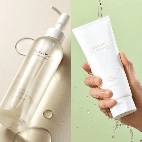 Rutina coreana Mixsoon con soja fermentada y centella asiática para limpiar y calmar la piel sensible